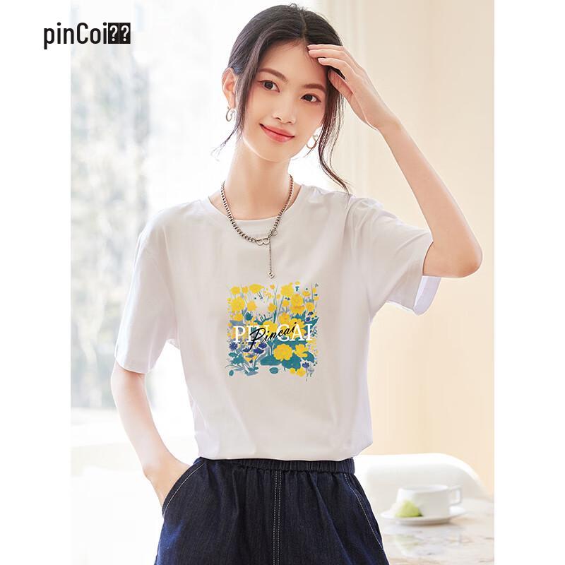 Women s Floral Print Summer T-Shirt L