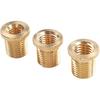 ZIMISI 3PCS Car Shift Knob Adapters, M8 X 1.25, M10 X 1.25, M10 X 1.5 Brass Thread Gear Shifter Head Adapter, Universal Stick Shift Knob Screw