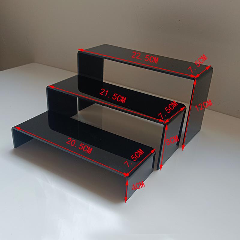 Vielseitiger Acryl- und Glas-Desserttisch-Präsentationsständer für den Innen- und Außenbereich