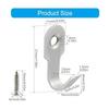 4 Durable Stainless Steel Wall Hooks Are Suitable for a Variety of Surfaces. Comes with Screws and Adhesive, Easy To Attach To Your Bathroom Towel