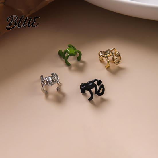 Frog Design Ear Jewelry 36925 Pairs Frog-Shaped Earrings Clip-On Functionality