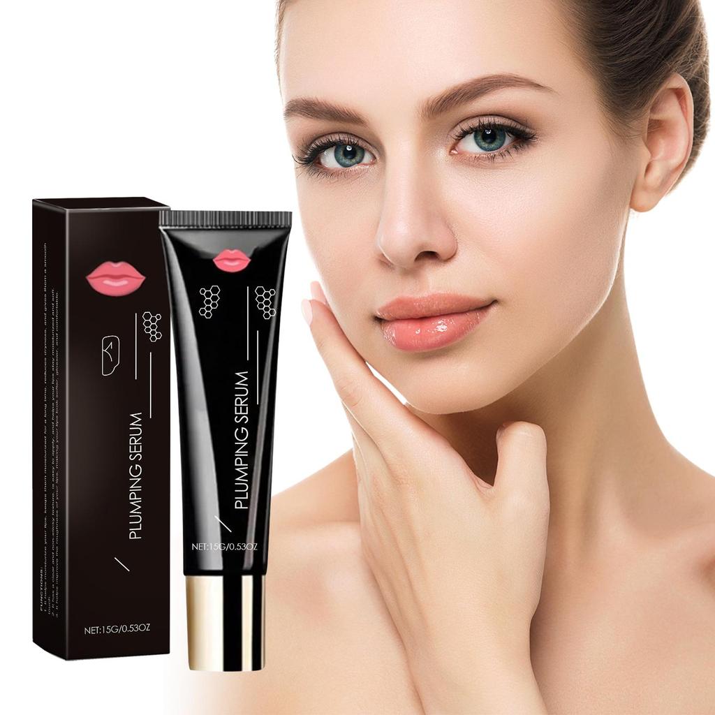 Lip Plumping Serum Long Lasting Moisturizing Skin Elasticity Improvement Reduce Fine Lines Lip Gloss for Lip Volumizing Serum