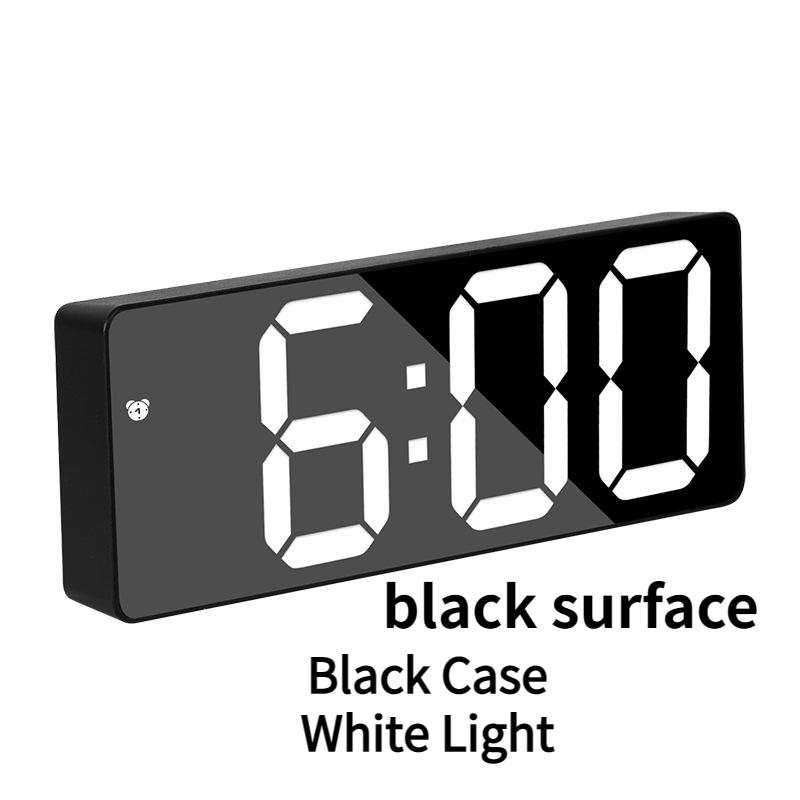 LED Electronic Alarm Clock Desktop Bedside Digital Watch Simple Style Bedroom Clock Desk Decoration Office Decorations