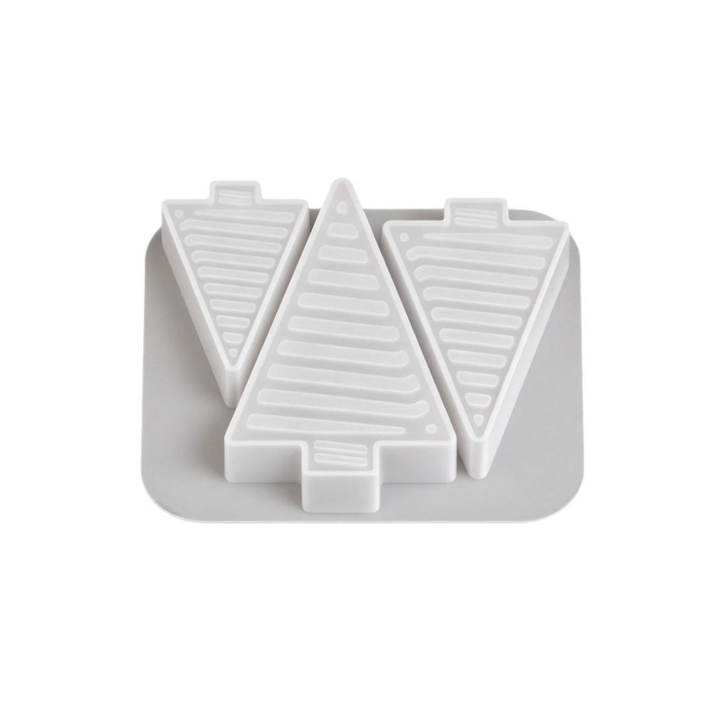 3 Cavity DIY Candle Mold Silicone Soap Mold Gift Making Christmas Tree Mold  Holiday