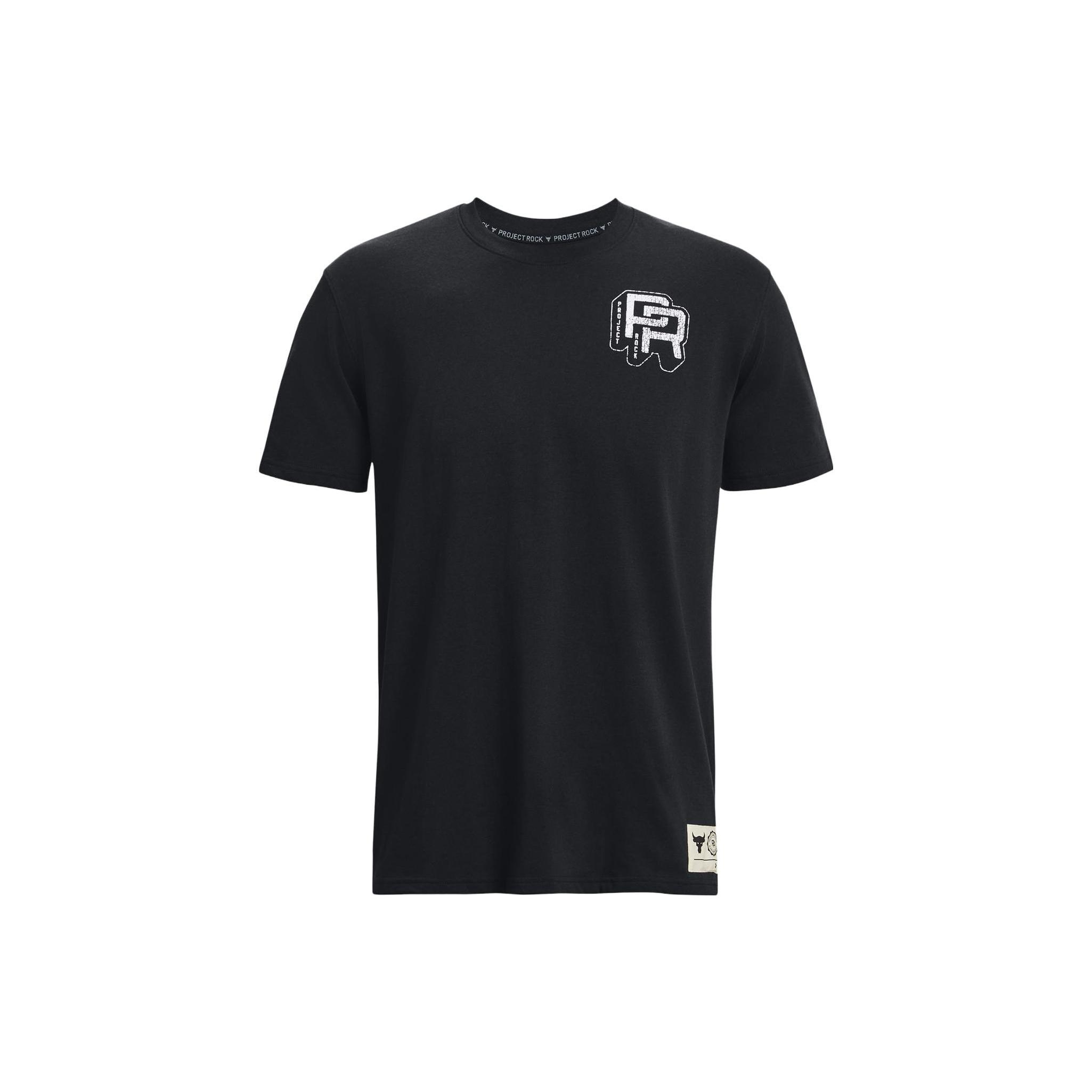 Under Armour Project Rock Training Heavyweight Short Sleeve T-shirt  Black  Men s 1379114-001 M