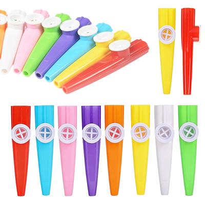 5/10/15/20PCS Kazoo Whistle Colorful Musical Instrument Multicolor Joyful Flute Noise Maker School Performance Rewards Gift ZYF