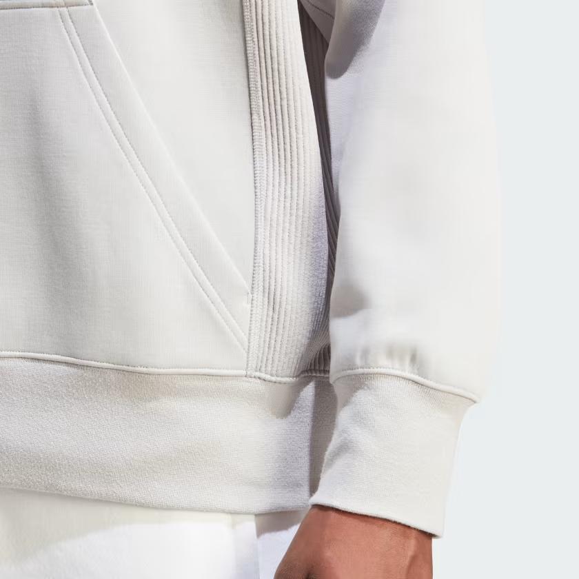 Adidas Originals Adventure Hoodie With Solid Color Logo Men Hoodies White IL5184