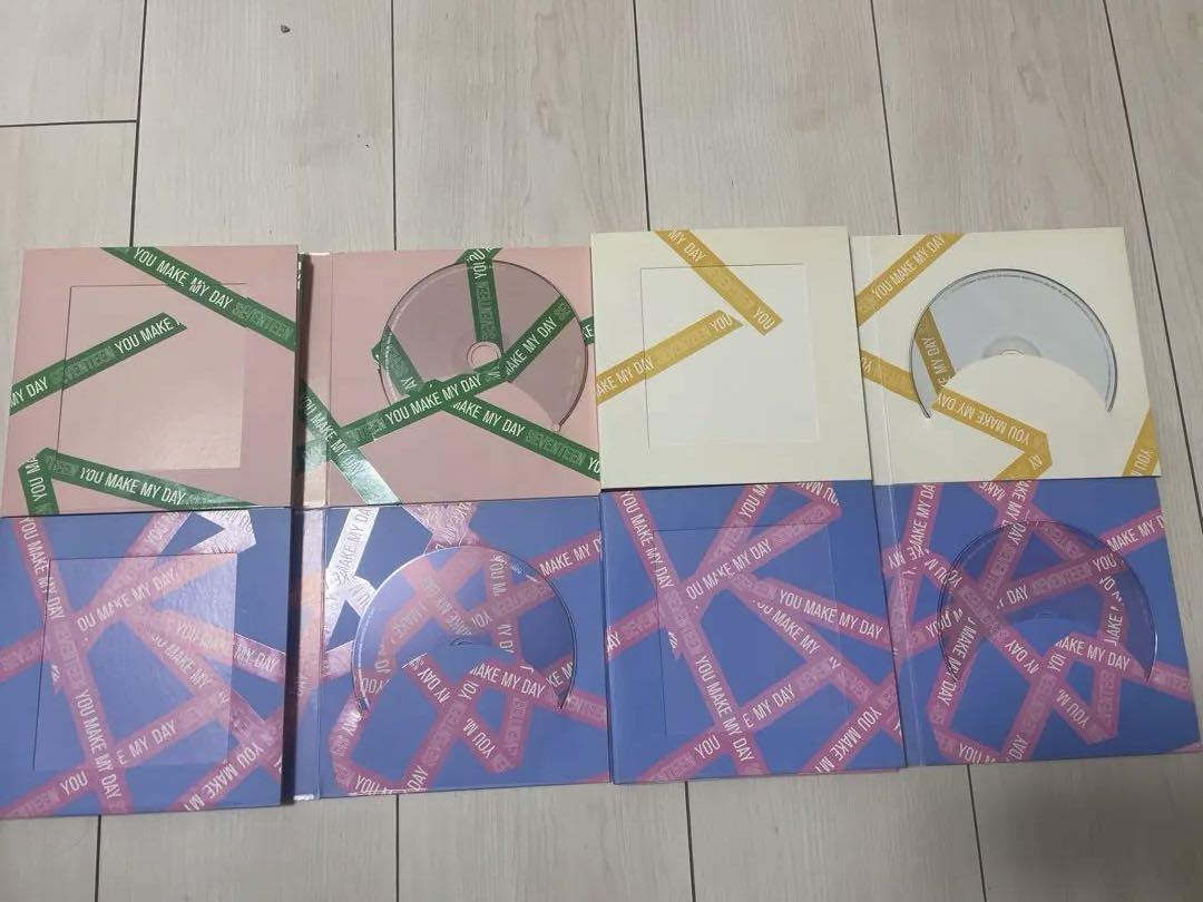 

[USED] Seventeen you make my day 4 albums with trading cards