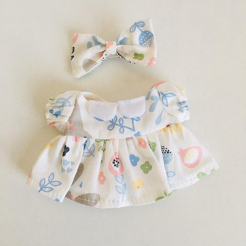 בגדי בובת קטיפה ויניל חמודה 17 ס"מ קופסה עיוורת - תליון LaBuBu שמלת אביזרים