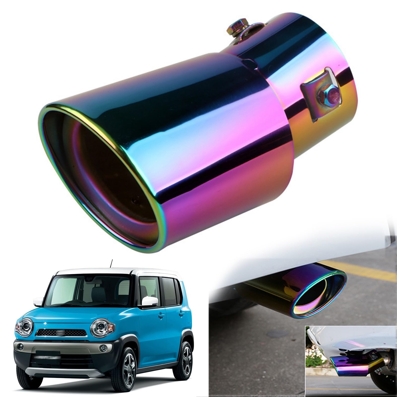 Suzuki Hustler MR31S/MR41S Exclusive Muffler Cutter Car Tailpipe Custom Exhaust song