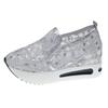 New Summer Mesh Shoes Thick Soled Low Cut Breathable Shoes Outdoor Footwear Casual Lightweight Slope Matching Shoe Mujer