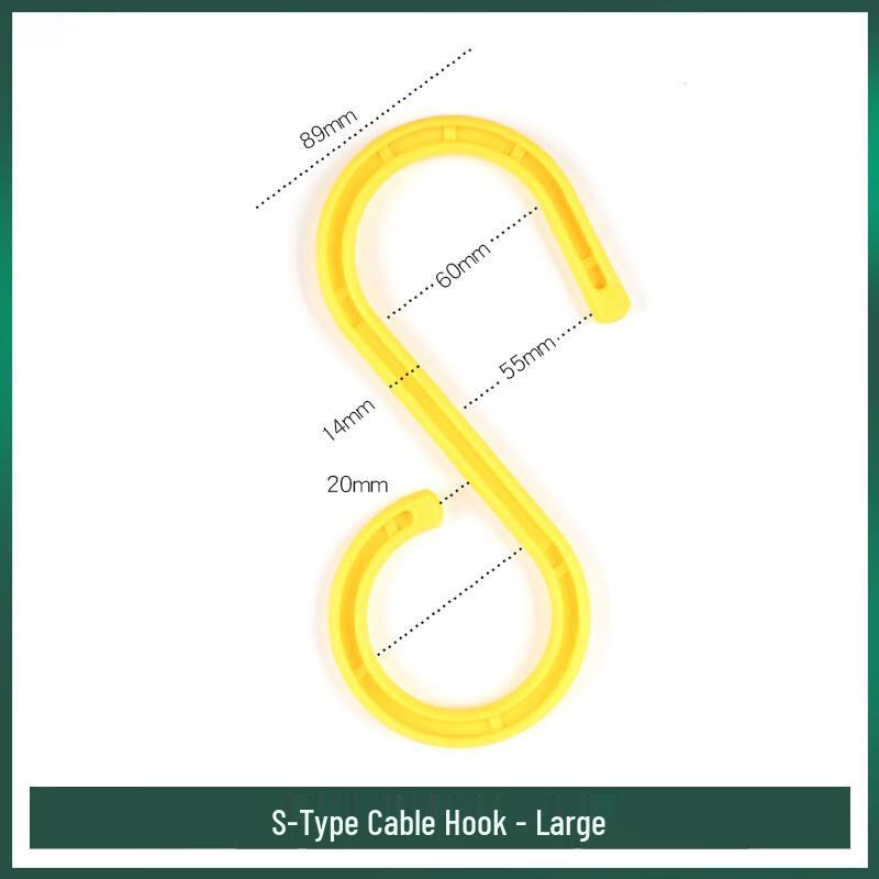 Heavy Duty Ground Cable Fixing S-Hook CN plug (adapter included)