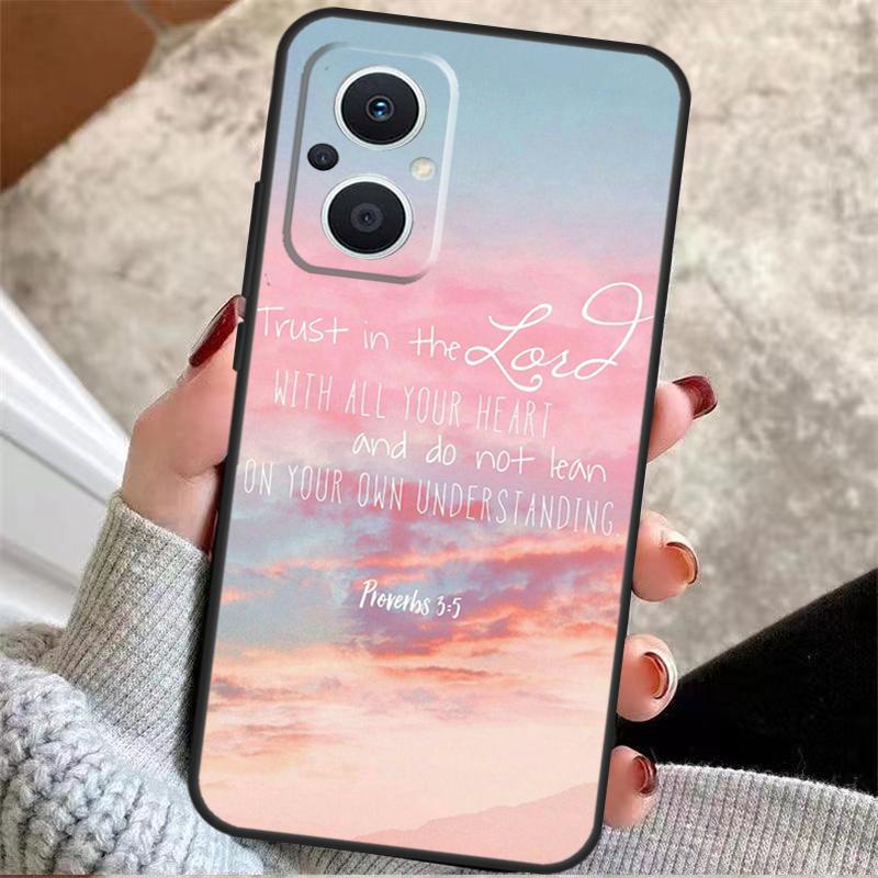 Bible verse Philippians Jesus Christ For OPPO Reno 8T 7 8 Lite 14F 13F 11F 12F 10 11 12 13 14 Pro OPPO Find X9 X5 X6 X8 Pro Case