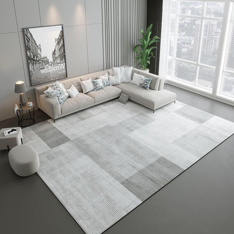 Nordischer grauer Teppich Wohnzimmerdekoration Schlafzimmer Große Fläche Lounge-Teppich Zuhause Kaffeetische Bodenmatten 200x300 Raumdekoration Modern