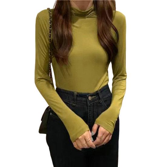Top Intimo da Donna Accogliente Alta Elasticità Tessuto Morbido Top Intimo da Donna Blusa con Fondo T-Shirt Basic Top Intimo da Donna