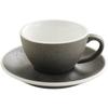 Retro Granite Ceramic Coffee Cup and Saucer Set
