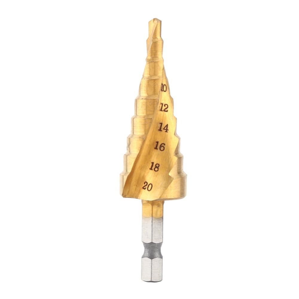 High Speed Steel Stepped Cone Drill Bit Titanium Coated Hole Saw Power Tools