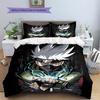 Hatake Kakashi Wzór Naruto Pościel Dekoracja Domu Prezent Urodzinowy (1 * poszwa na kołdrę + 2 * poszewki na poduszki, bez rdzenia)