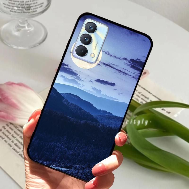 For cover Realme GT Master Case Edition Animal Cartoon Soft Silicone Funda for Realme GT Master Explorer Phone Cover Black Coque