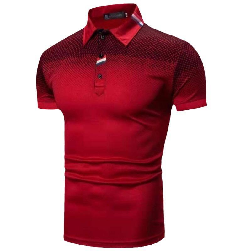 Summer Men's Short-sleeved T-shirt, Men's Casual Polo Shirt