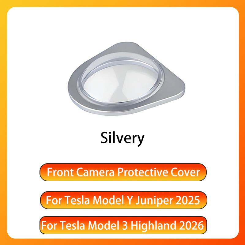 For Tesla Model Y Juniper 2025+ Model 3 Highland 2026 Original Fit Front Camera Protector Shield Tempered Glass Rainproof Cover