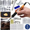 Zestaw 11w1 Lutownica Precyzyjna Z Wyświetlaczem – 60W | 6 Grotów, Gąbka, Cyna, Podstawka | 30 Elementów Do Wypalania Drewna