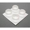 WAKI Adhesive Soft Cushion, Round, 15.9mm, Pack of 4, Transparent