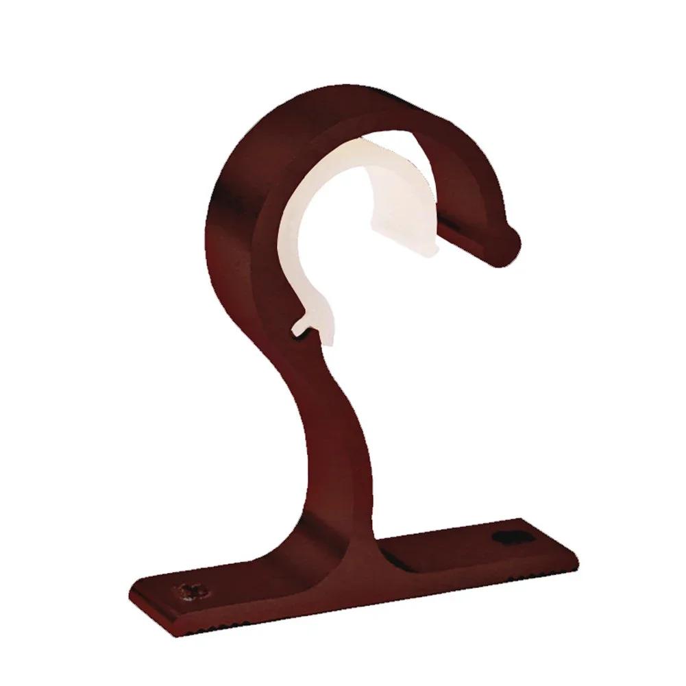 Fancyfamily Thickened Aluminum Alloy Curtain Rod Bracket Base Home Ceiling Curtain Rod Installation Hook