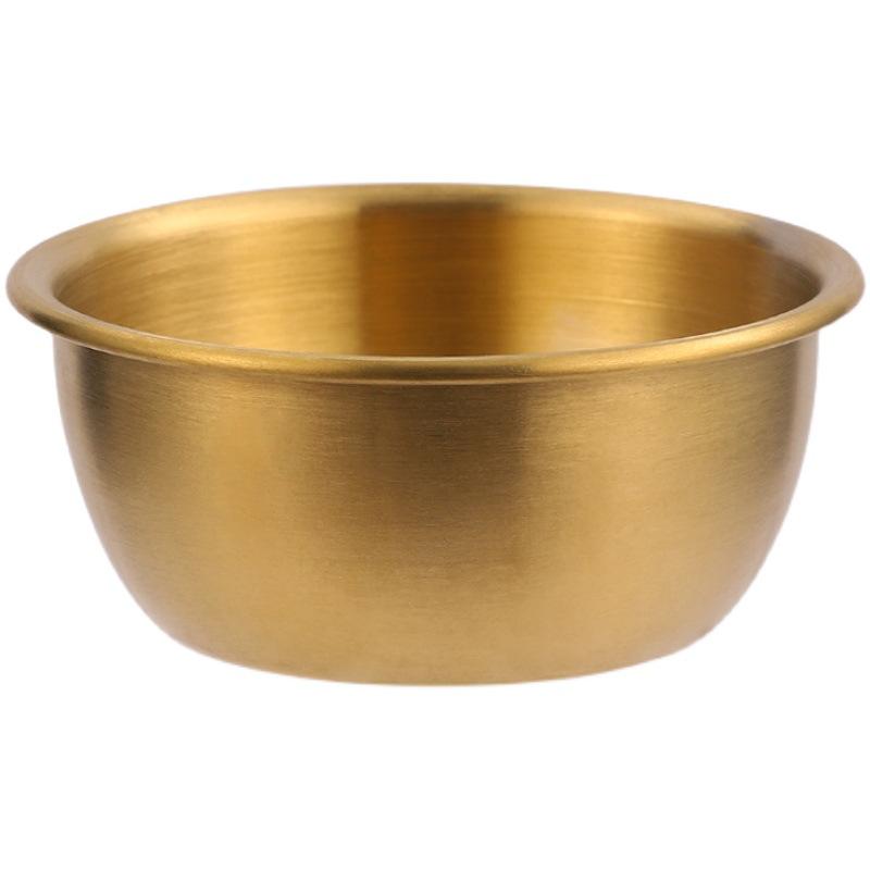 Stainless Steel European-Korean Style Sauce Bowl for Dipping, French Fries, Ketchup, and Salad Dressing.