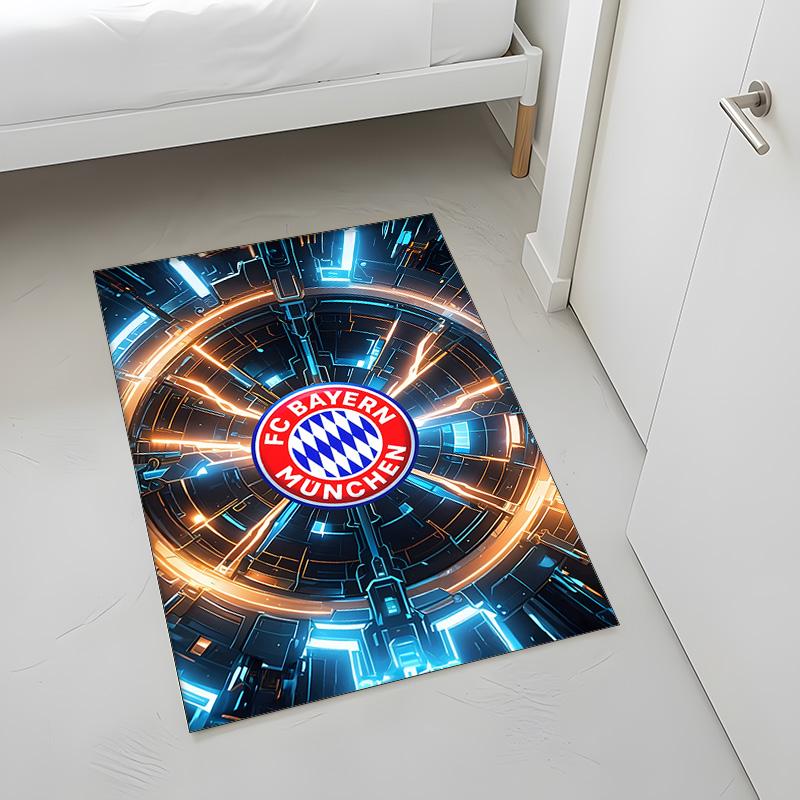 FC Bayern Munich (1) Rug Suitable For Living Rooms Bedrooms Computer Rooms Dining Areas And Placement Under Tables And Chairs Also An Ideal Choice For