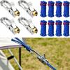 Outdoor Shelter Rope Tensioner Set with 8 Pulley-Style Adjusters and 10 Tie for Tent Use, Tie-Out Control, and Quick Camp Readiness