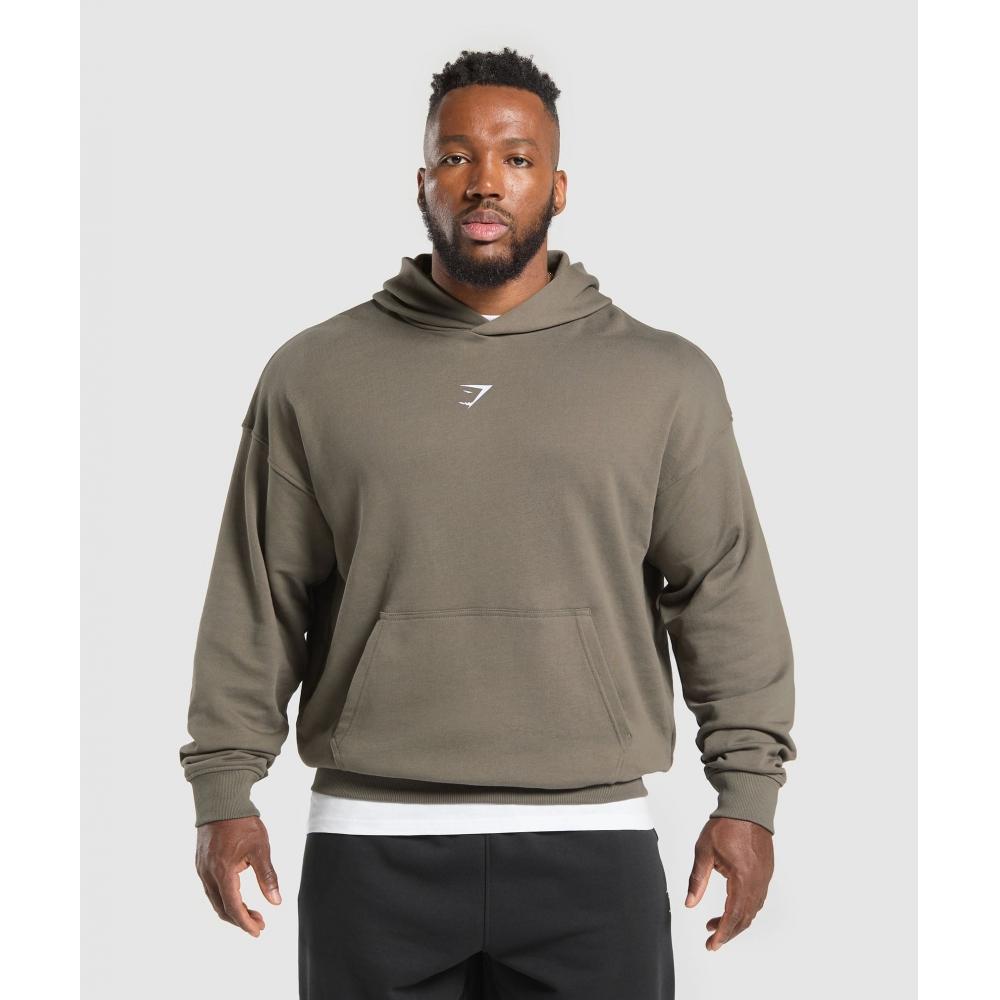 Gymshark Brown Hoodie Jacket Gymshark Power Oversized Zip Hoodie
