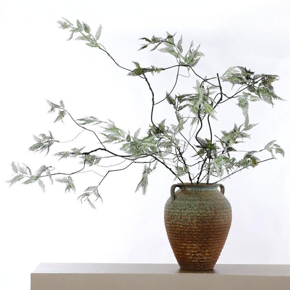 Plastic Material Plastic Green Plants Simulation Mangfern Branches Garden Decoration
