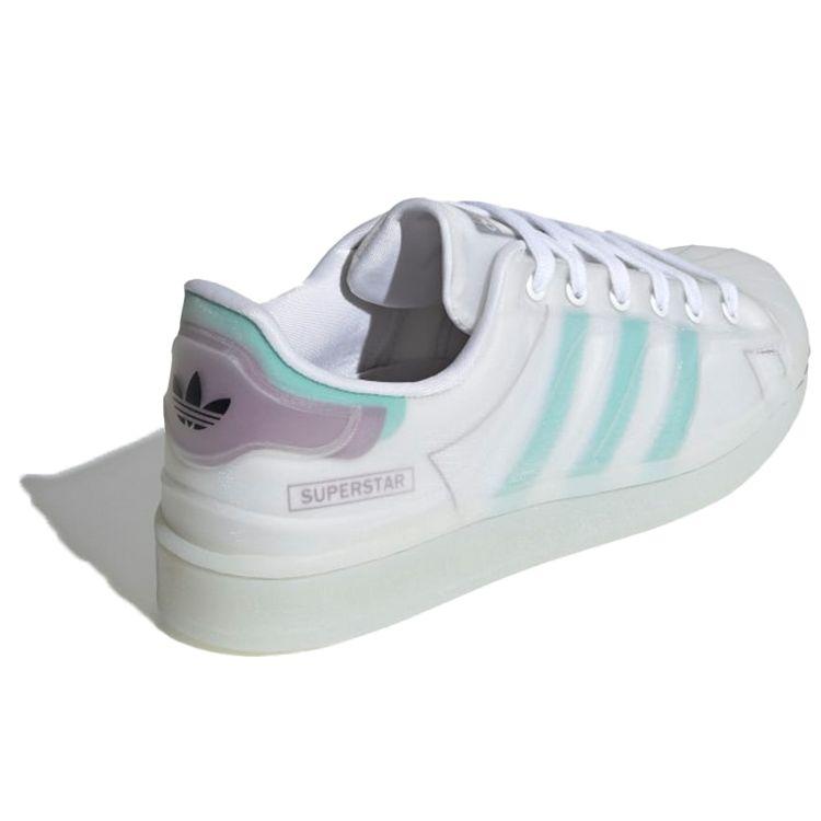 Adidas Originals Superstar Futureshell Synthetic Leather Low-Top Skate Shoes Women Sneakers White Blue FY7356