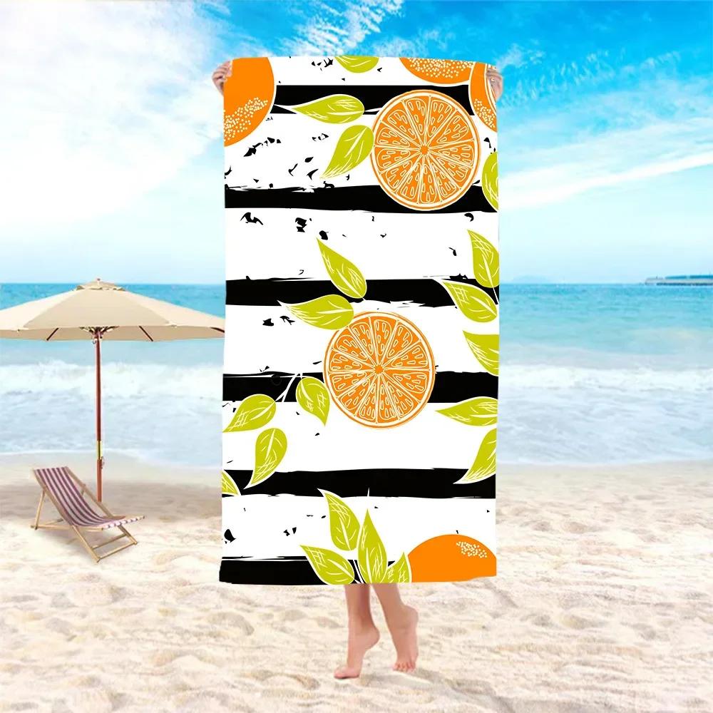 Creative Fashion Fruit Series Beach Towel Adult Swimming Printing Sunscreen Seaside Bohemia Shawl Towel Household Bath Towel