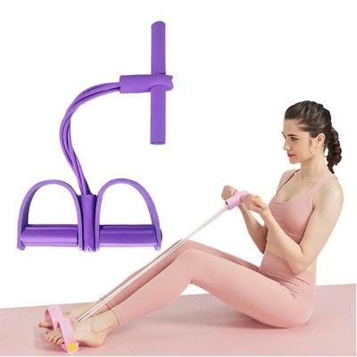 Resistance Workout Exercise Bands, Multi-Functional Fitness Equipment with Handles for Men and Women, Home Gym Strength Training