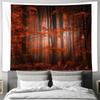Forest Tapestry Woodland Wall Hanging Nature Decor Room Aesthetic Tapestry Vintage Landscape Home Decor Bedroom Living Room Wall