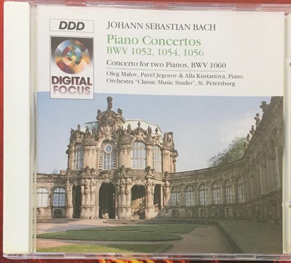 

CD JOHANN SEBASTIAN BACH Piano Concertos BWV 105210541056 QK57720 DIGITAL FOCUS 1993 Europe Classical Used