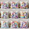 Fundas De Almohada De Unicornio Arcoíris De Ensueño · Funda De Cojín De Sof Para Sala De Estar, Decoracin Romntica De