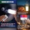2 Pack Rechargeable Emergency Light Bulb with Remote, Color Changing Battery Powered USB LED Bulbs 12 RGB Color Dimmable E26 120 Volt 9W for Power