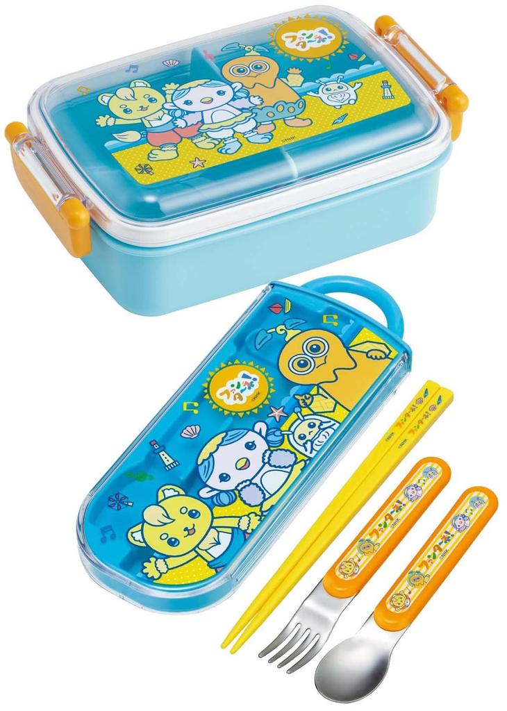 Skater Lunch 450ml with a Soft Single Made in NHK for Boys and Children's Box, Capacity, Dome-Shaped Lid, Tier, Japan, Fanta!, Girls, RBF3ANAG-A