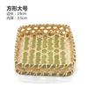 Handwoven Bamboo Dustpan Basket, Farmhouse Fruit Tray for Hotel Kitchen, Rustic Steamed Bun Holder Decor