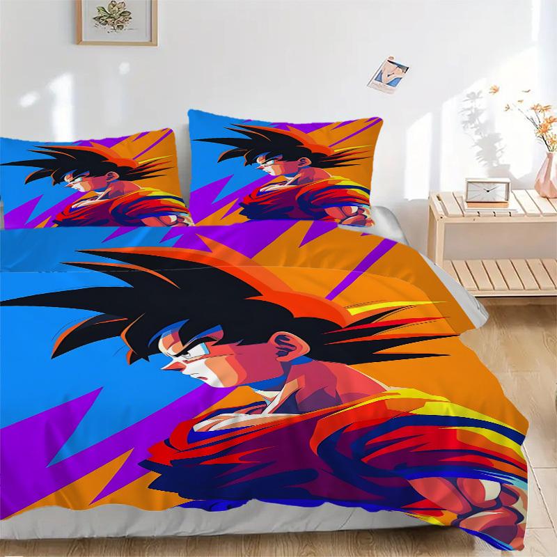 

3pcs DragonBallZ Bedding Set. Soft and Comfortable with No Core Included (1x Duvet Cover + 2x Pillow Covers) yy251010156 135x200cm