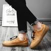 Modne Męskie Trampki Męskie Casualowe Mokasyny Prawdziwa Skóra Buty Outdoorowe Sznurowane Oddychające Rekreacyjne Męskie Mokasyny Zapatos Hombre
