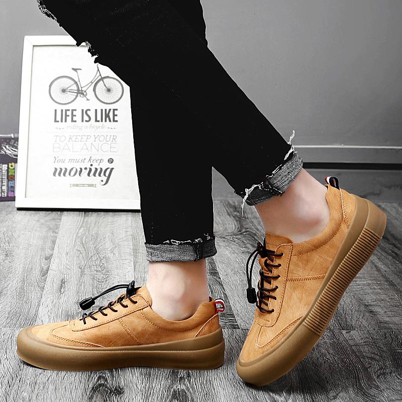 Modne Męskie Trampki Męskie Casualowe Mokasyny Prawdziwa Skóra Buty Outdoorowe Sznurowane Oddychające Rekreacyjne Męskie Mokasyny Zapatos Hombre