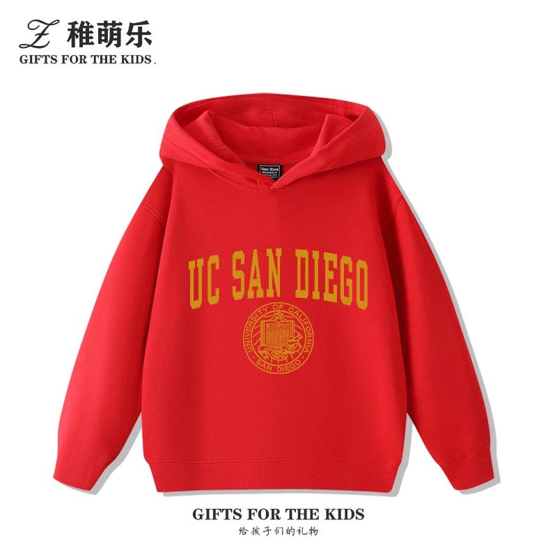 Fun UCSD (University of California, San Diego) Print Kids' Hoodie – Cute, Versatile Fall/Winter Pullover for Boys and Girls