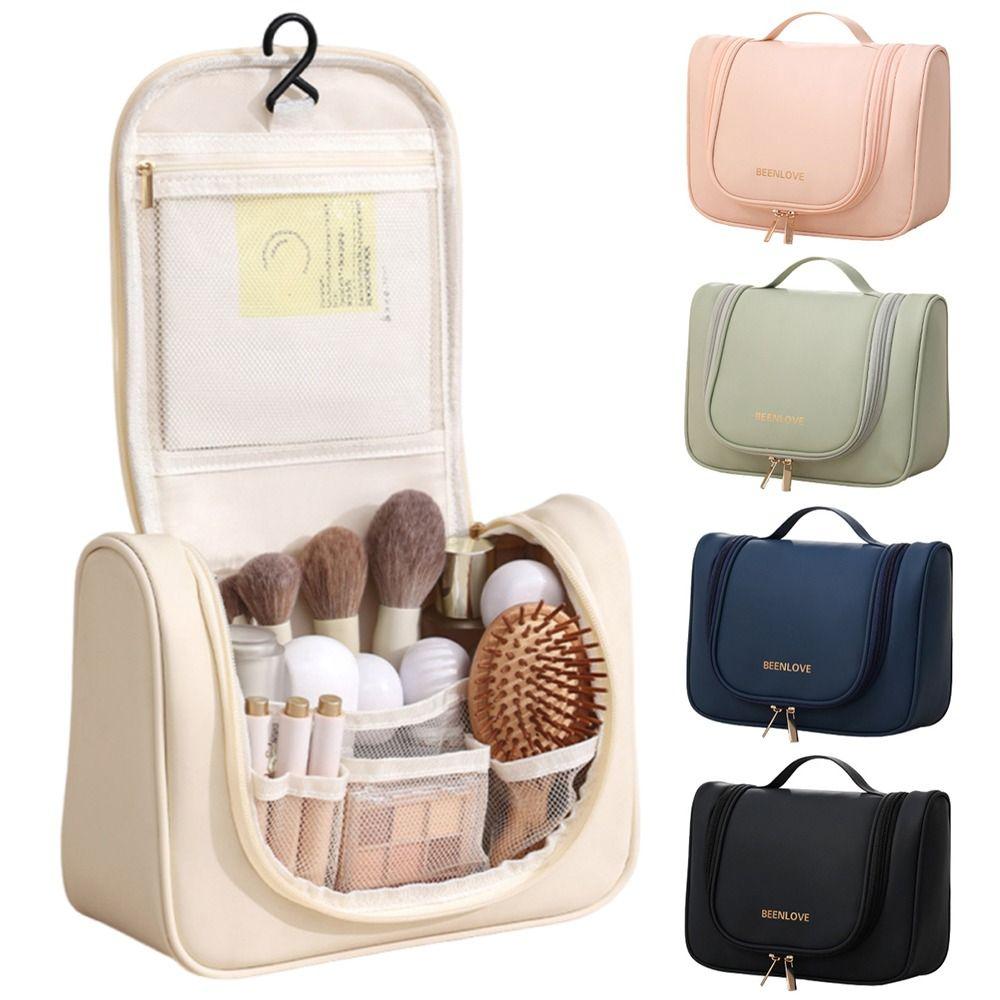

Waterproof Cosmetic Storage Bags Multi-Functional Wash Handbag Casual Sundries Organizer Bath Wash розовый