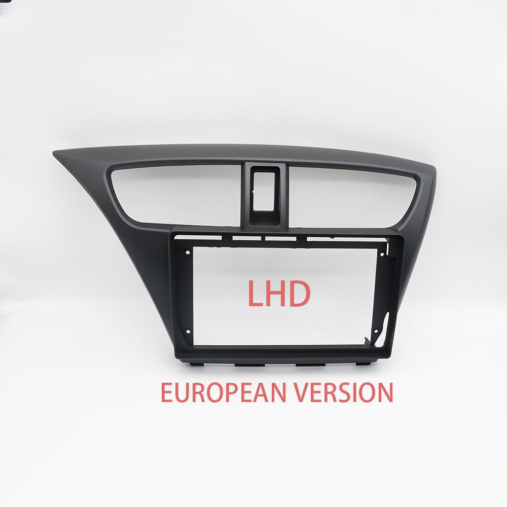 9 Inch For Honda Civic Hatchback 2012 Car Frame Fascia Adapter Canbus Box Android Radio Dash Fitting Panel Kit Only Frame-LHD