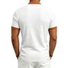 Summer Vintage Style Casual T-Shirts Men Patchwork Drawstring Loose Male Tshirt Short Sleeve Fashion Pull On Tees Streetwear