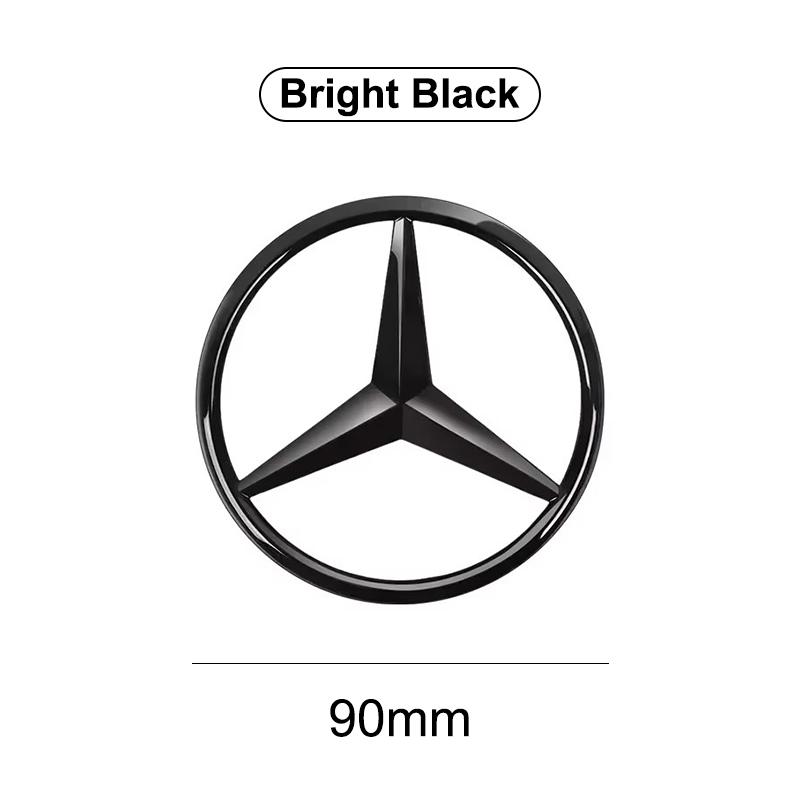 3D Car Front Hood Emblem Bonnet Sticker Rear Trunk Badge Decal For Mercedes Benz AMG E S C A B Class GLE GLS CLA CLE GLC CLS GLA BJ1
